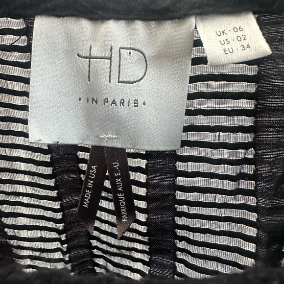 HD in Paris Black Swing Blouse Anthropologie Women’s Size 2 - Picture 7 of 7